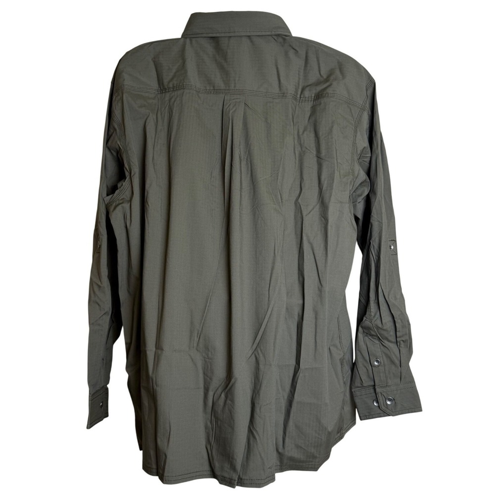 Dickies Mens 2XL Ranger Ripstop Workshirt Relaxed Fit DuraTech RepelPRO Olive - Picture 2 of 9